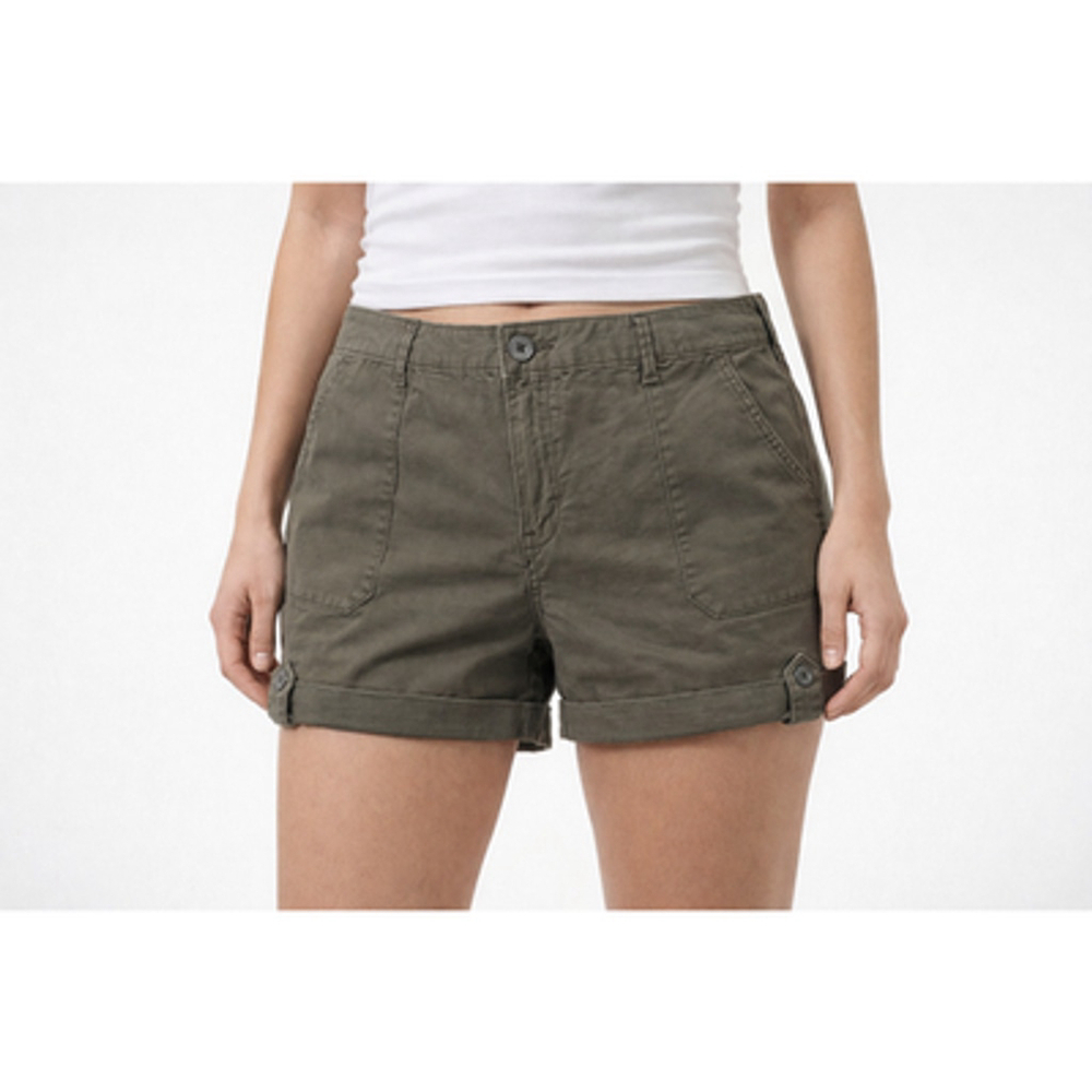Social Standard XL Olive Green Roll Tab Shorts